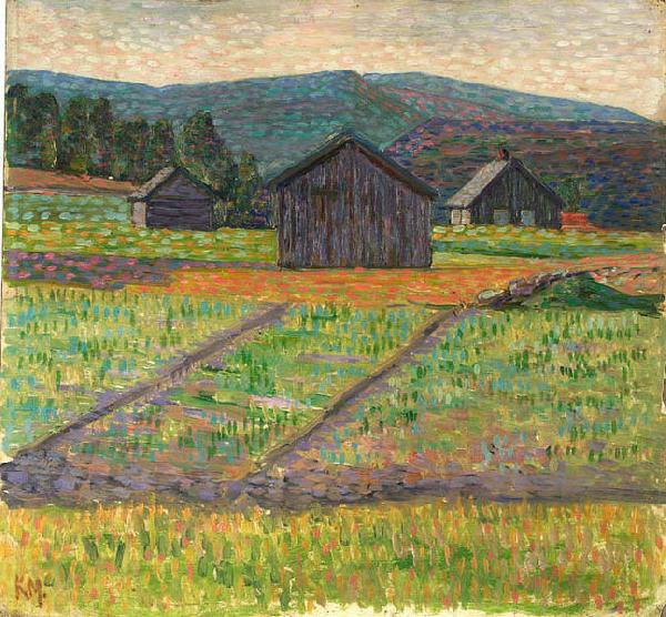 konrad magi Landscape of Norway Norge oil painting art